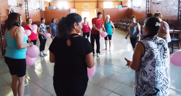 NAAB Juntamente com  o Professor Valdecir Desenvolveu Atividade com o Grupo de Mulheres